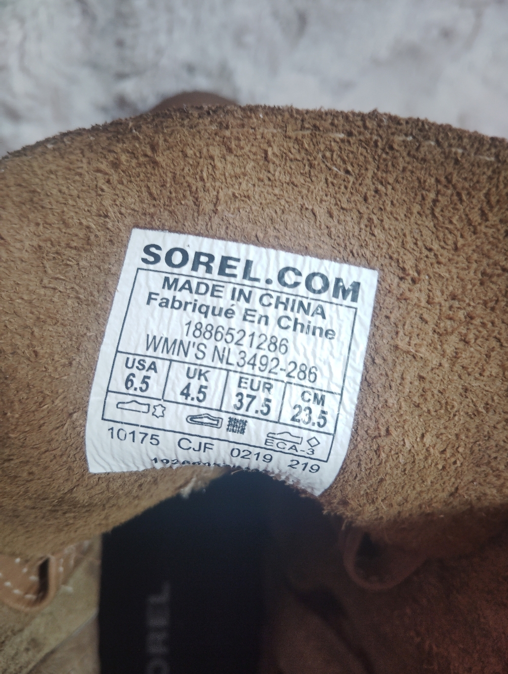 EUC!! Sorel Joan of Atric Wedge II Lace Up Leather Boots. Size 6.5 - Picture 9 of 9